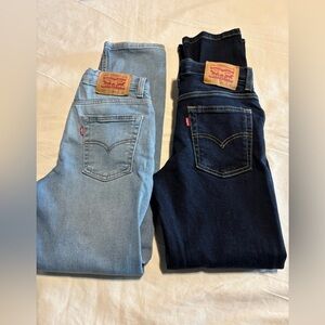 Levi’s 511 Jeans Boys Bundle of 2 size 27x29 straight